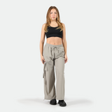 WOMEN-GO BEYOND-PARACHUTE-PANT (GHOST-GREY)