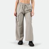 WOMEN-GO BEYOND-PARACHUTE-PANT (GHOST-GREY)