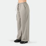 WOMEN-GO BEYOND-PARACHUTE-PANT (GHOST-GREY)