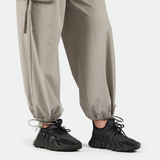 WOMEN-GO BEYOND-PARACHUTE-PANT (GHOST-GREY)