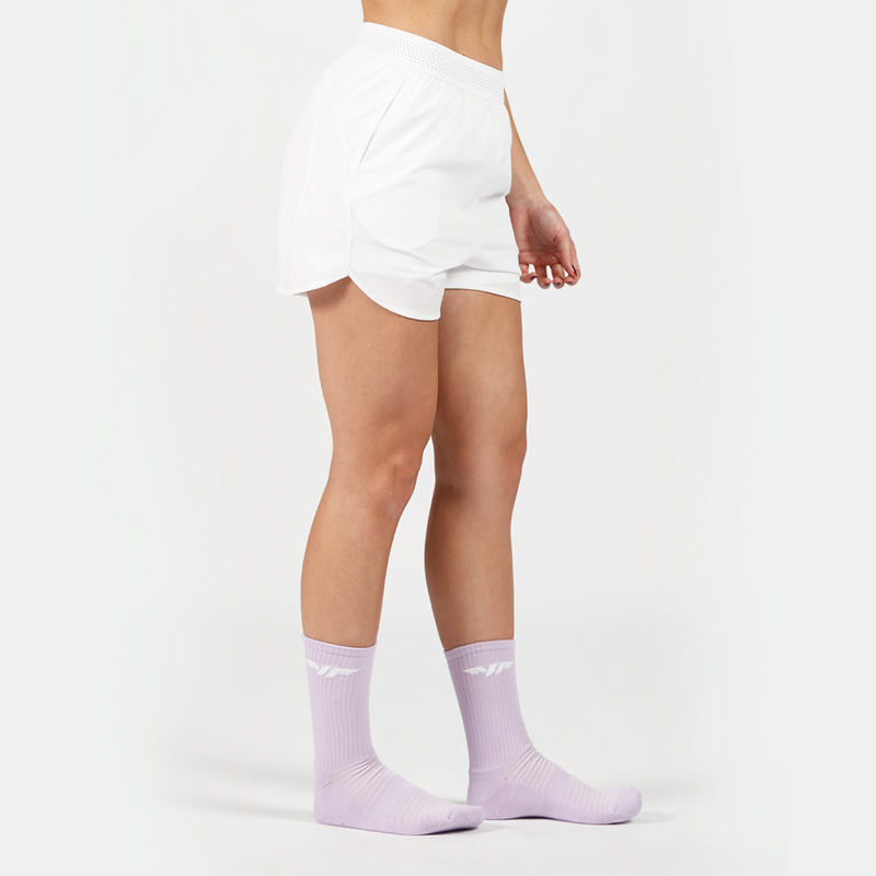 WOMEN-GO BEYOND-ACTIVE-2 IN 1-SHORT (WHITE)