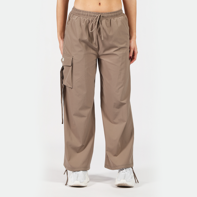 WOMEN-GO BEYOND-PARACHUTE-PANT (TAUPE-GREY)