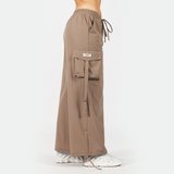 WOMEN-GO BEYOND-PARACHUTE-PANT (TAUPE-GREY)