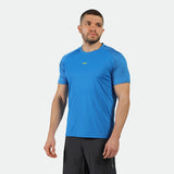 MEN-GO BEYOND HALF-CAMO-T-SHIRT (AZURE-BLUE)