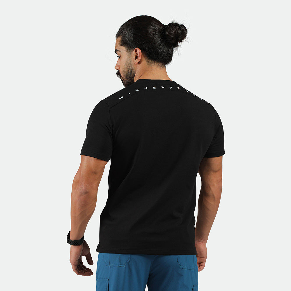 MEN-GO BEYOND-EVEREST-T-SHIRT (BLACK)