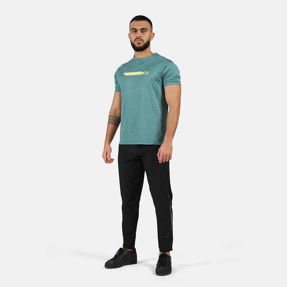 MEN-GO BEYOND-CAMO-T-SHIRT (DARK-CYAN)