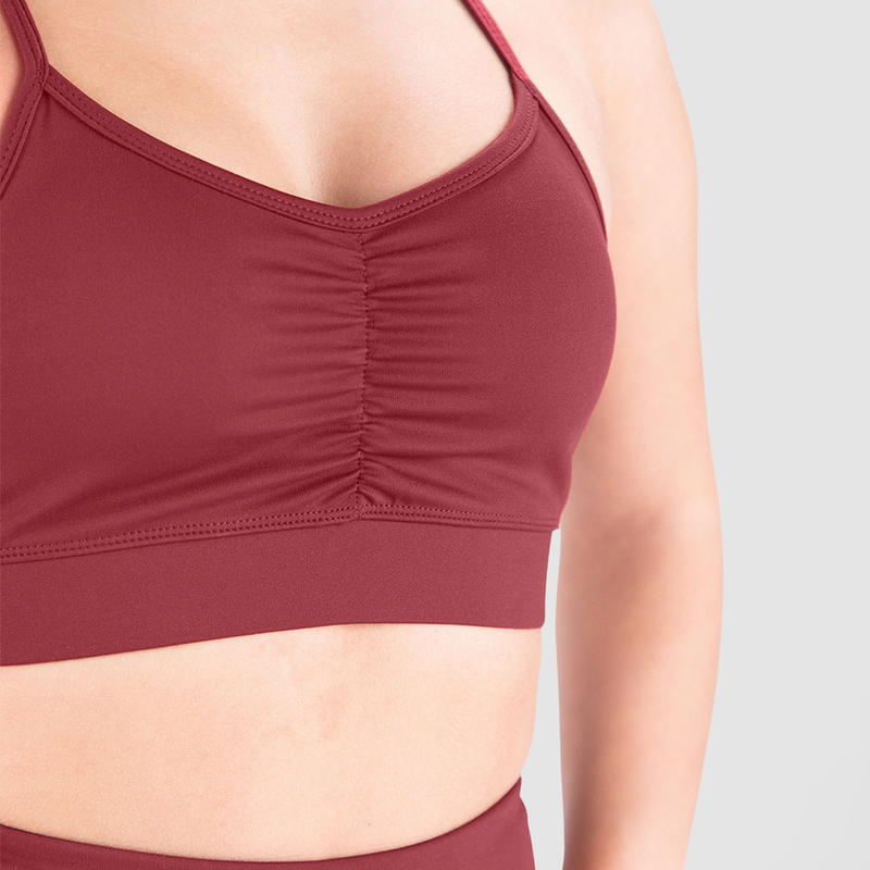 WOMEN FORCE BRA (POMEGRANATE-RED BROWN)