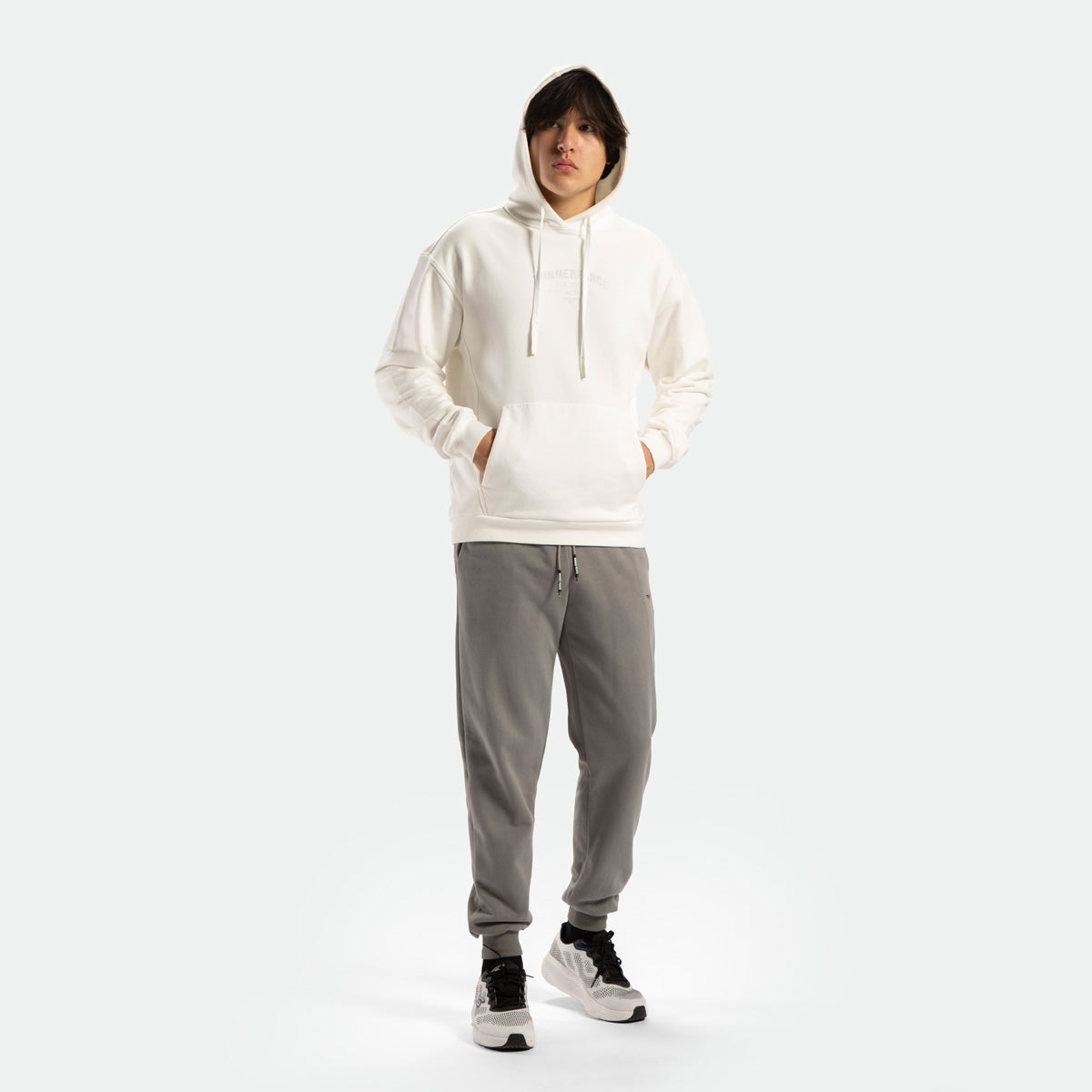 MEN-GO BEYOND-ORIGIN-HOODIE (BRIGHT-WHITE)