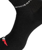 UNISEX PANSY CUSHIONED SOCKS(BLACK)  3 Pairs