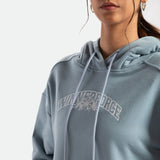 WOMEN-GO BEYOND-CROPPED-HOODIE (FORGET-ME-NOT-BLUE)