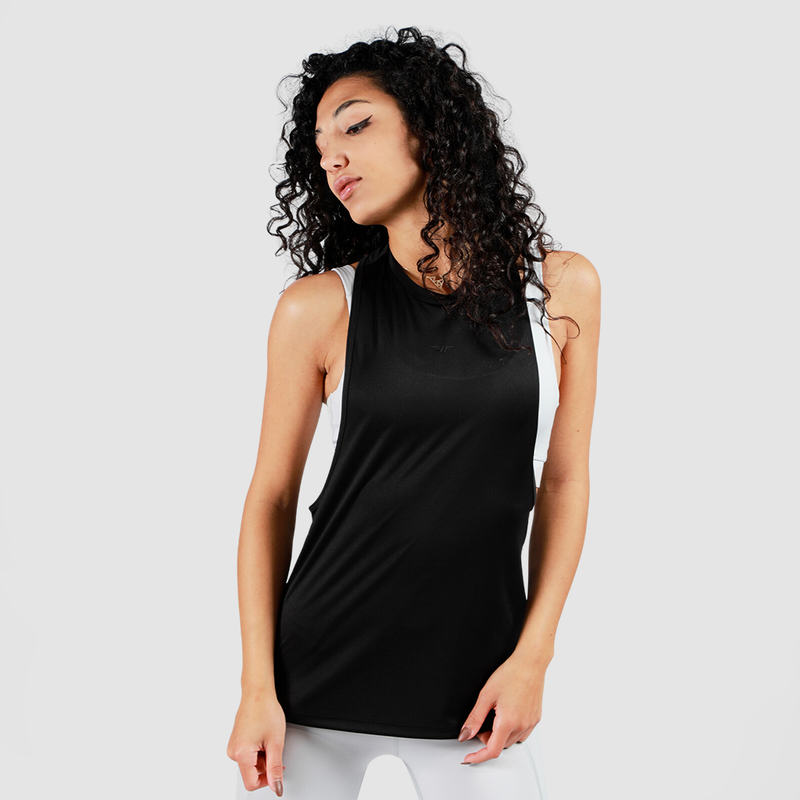 WOMEN-ESSENTIAL-LOW-CUT STRINGER (BLACK)