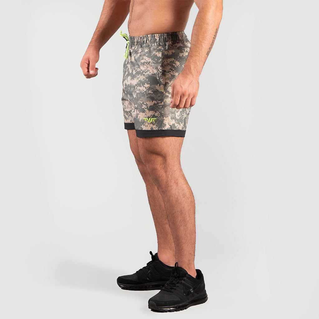 MEN COMMANDER CAMO SHORT(ACU-GREY)