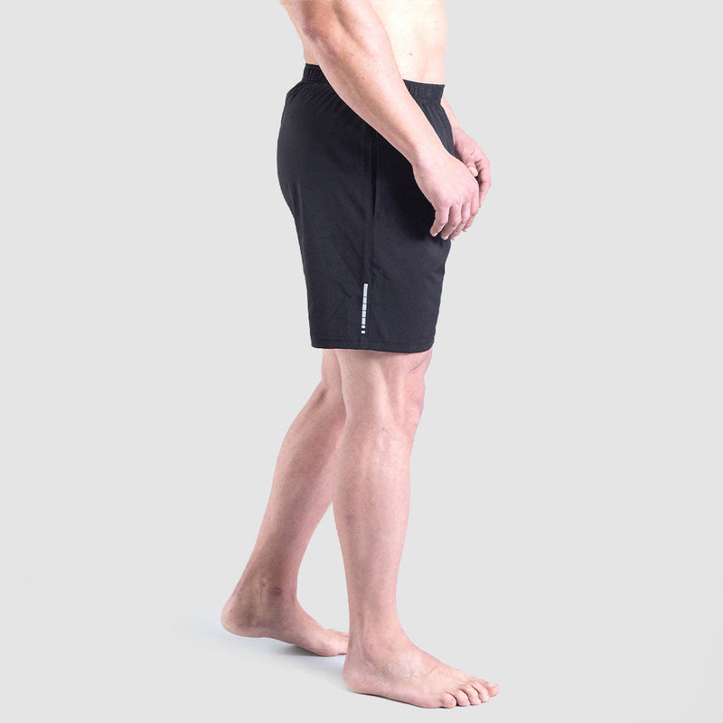 MEN GYMNEX TWO SHORTS(BLACK)