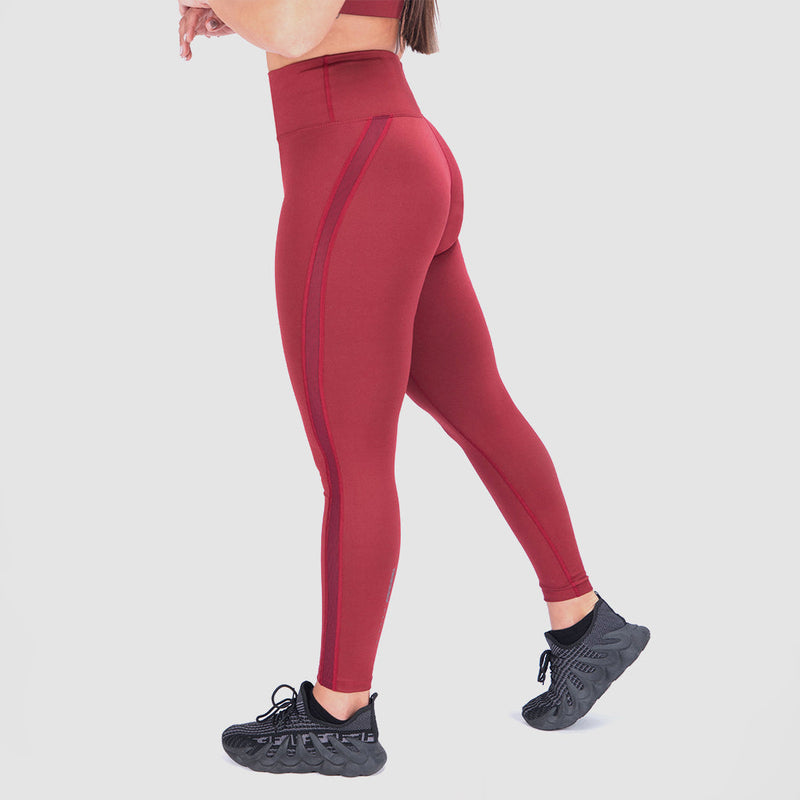 WOMEN FORCE LEGGING (POMEGRANATE-RED BROWN)