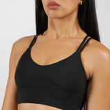 WOMEN-GO-BEYOND-V-NECK-BRA (BLACK)