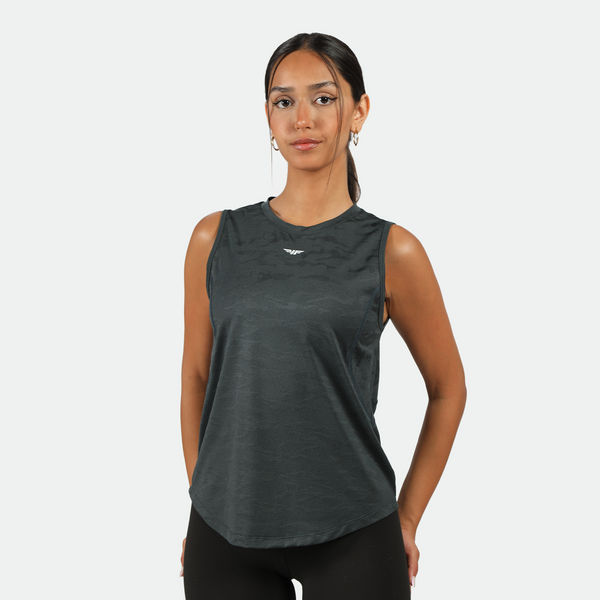 WOMEN-GO-BEYOND-CAMO-TANK (GRAPHITE-BLUE)