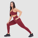 WOMEN FORCE LEGGING (POMEGRANATE-RED BROWN)