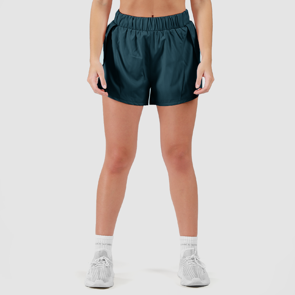 WOMEN SIGNATURE-LAYERED-SHORTS (2 IN 1) (STARGAZER-BLUE)