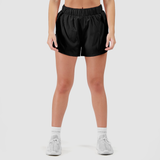 WOMEN SIGNATURE-LAYERED-SHORTS (2 IN 1) (BLACK-WHITE)