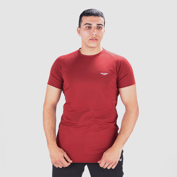 MEN FORCE T-SHIRT (TOMATO-DARK-RED)