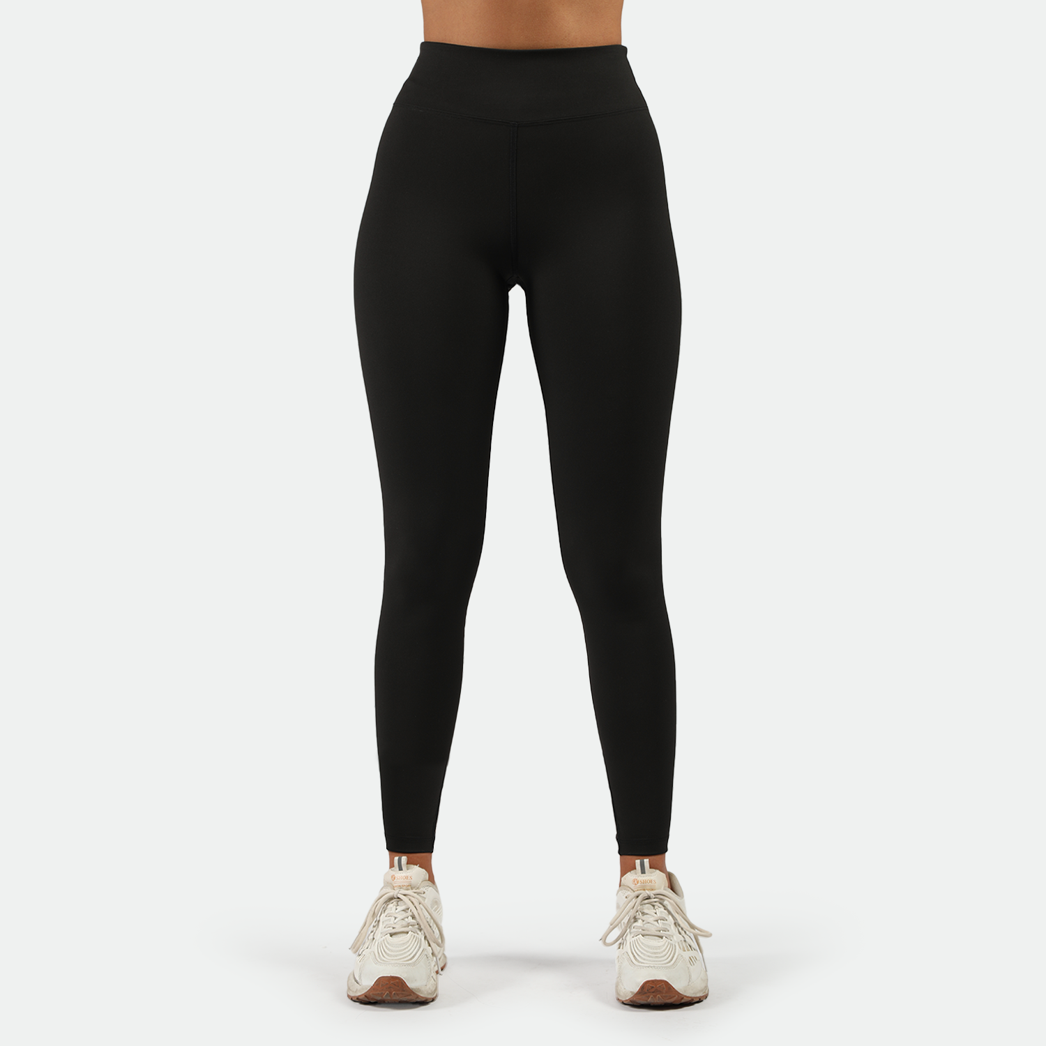 WOMEN-GO-BEYOND-LEGGING BACK CUT (BLACK)