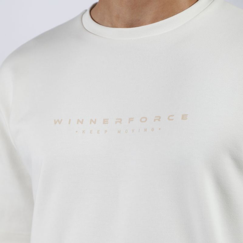 MEN-GO BEYOND-TECH-T-SHIRT (OFF-WHITE)