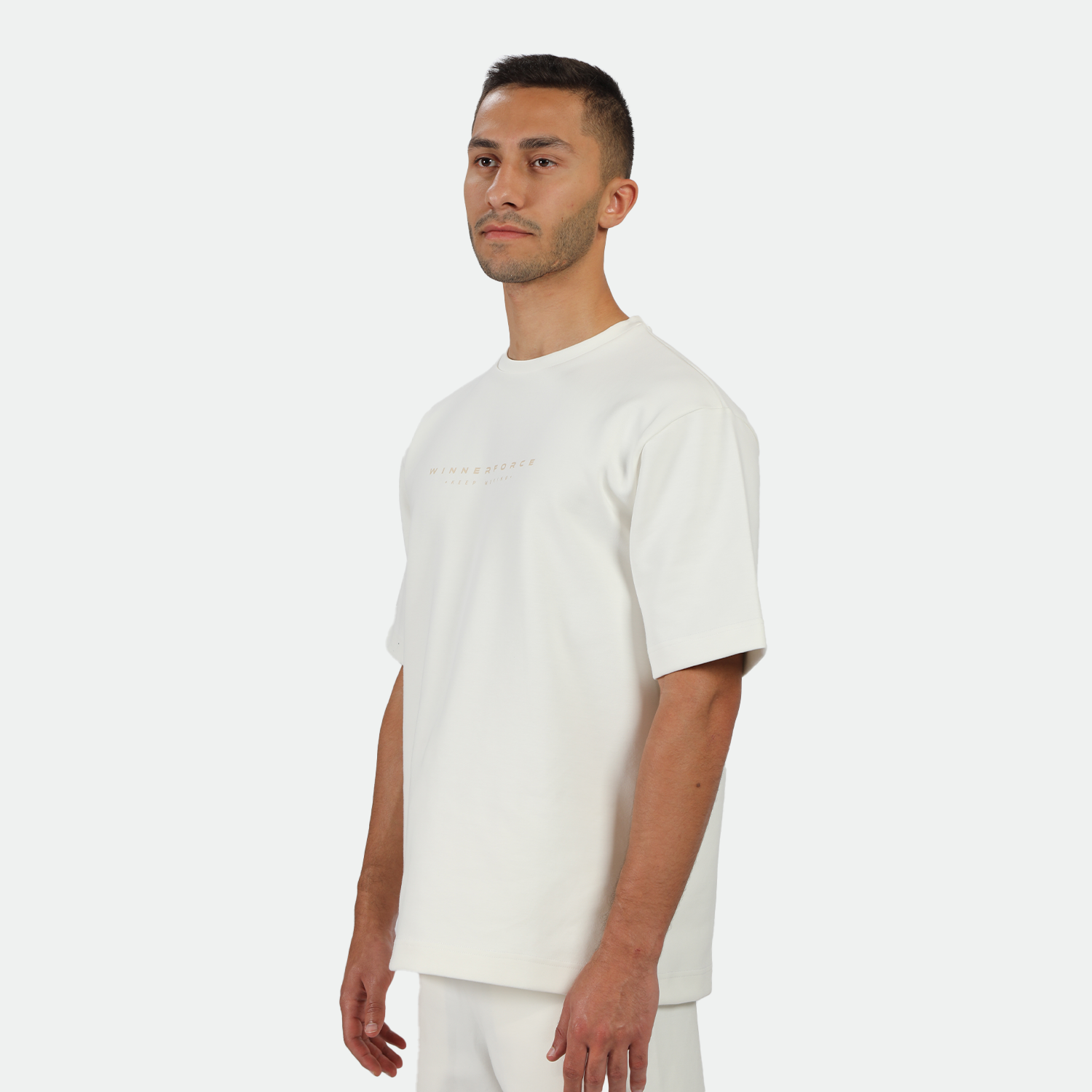 MEN-GO BEYOND-TECH-T-SHIRT (OFF-WHITE)