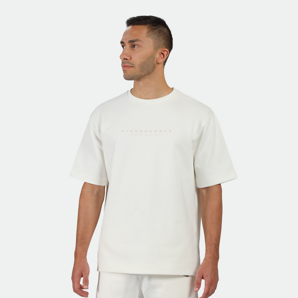 MEN-GO BEYOND-TECH-T-SHIRT (OFF-WHITE)