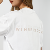 WOMEN-GO BEYOND-OVERSIZE-T-SHIRT (WHITE)