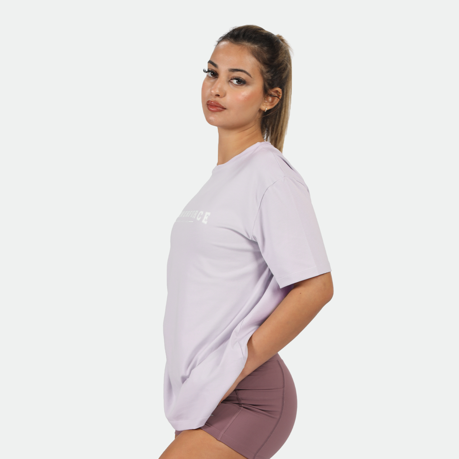 WOMEN-GO BEYOND-RELAXED-T-SHIRT (LAVENDER-BLUE)