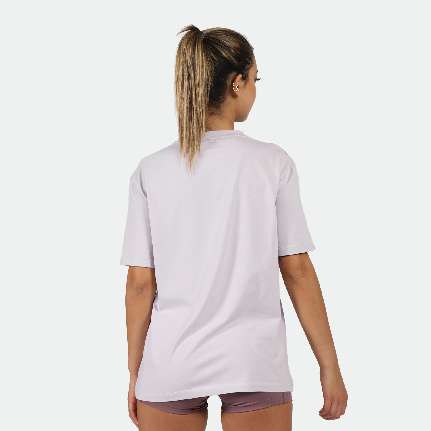 WOMEN-GO BEYOND-RELAXED-T-SHIRT (LAVENDER-BLUE)