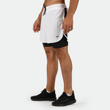 MEN-GO BEYOND-DYNAMIC-2 IN 1 SHORT (WHITE)