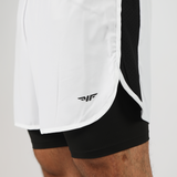 MEN-GO BEYOND-DYNAMIC-2 IN 1 SHORT (WHITE)