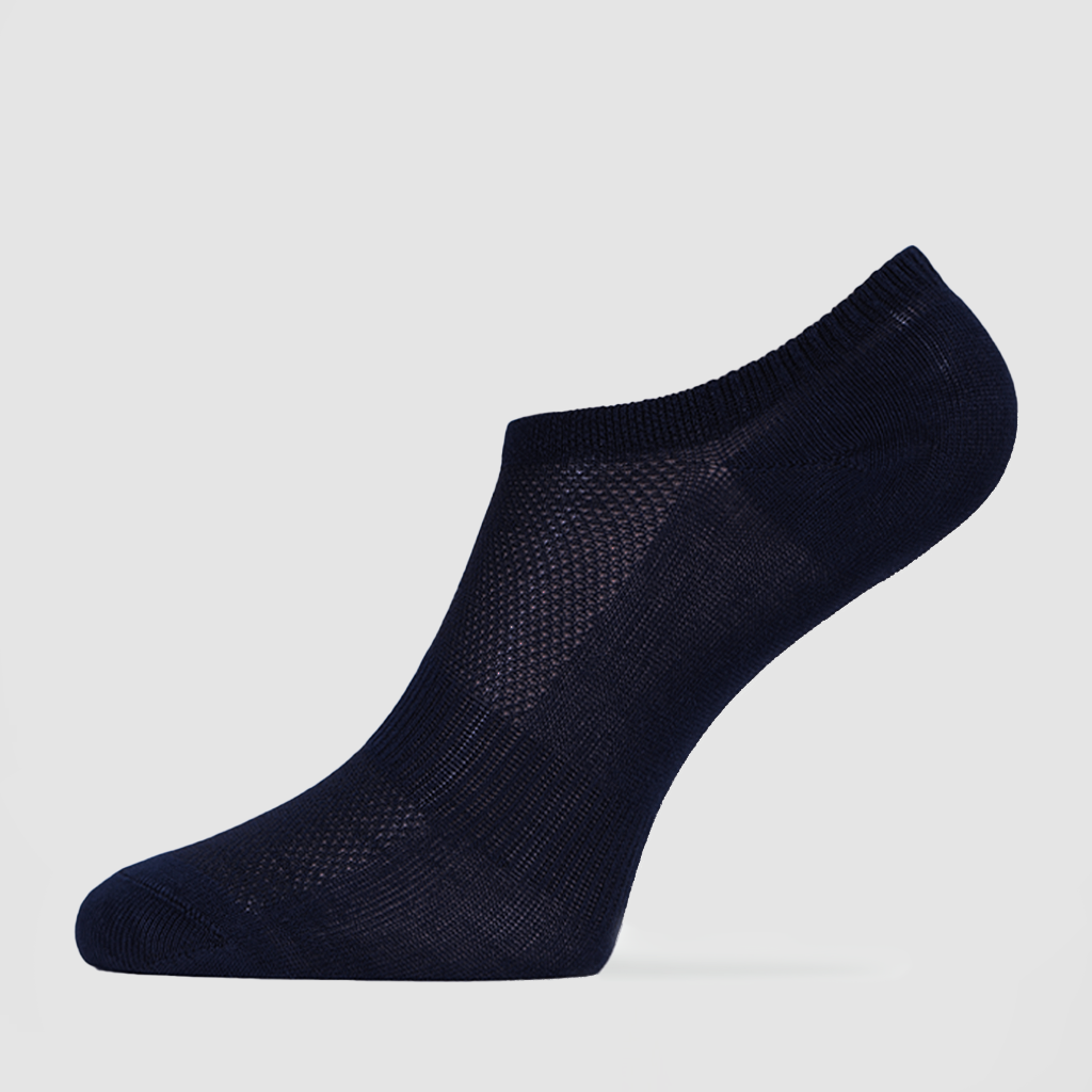 UNISEX SOFTY ANKLE SOCKS (BLACK-NAVY BLUE-GREY) 3 PAIRS