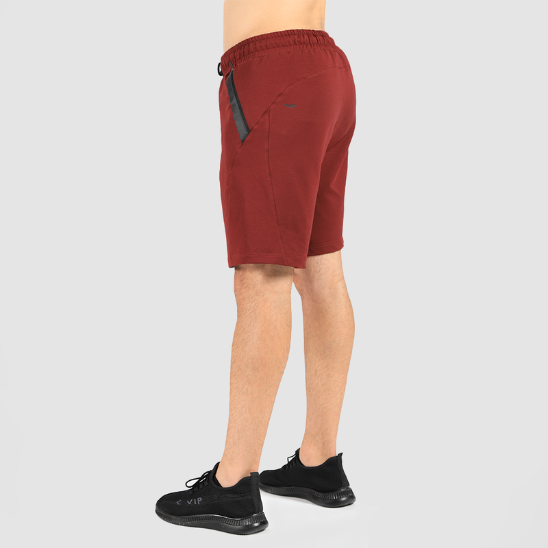 Men Essential Short Terry, (Dark-Red)