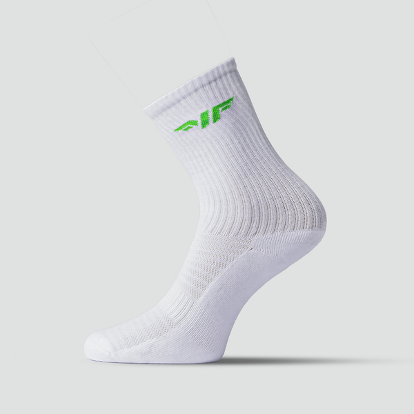 WOMEN SOCKS MOVE-CREW HALF CUSHIONED (WHITE)