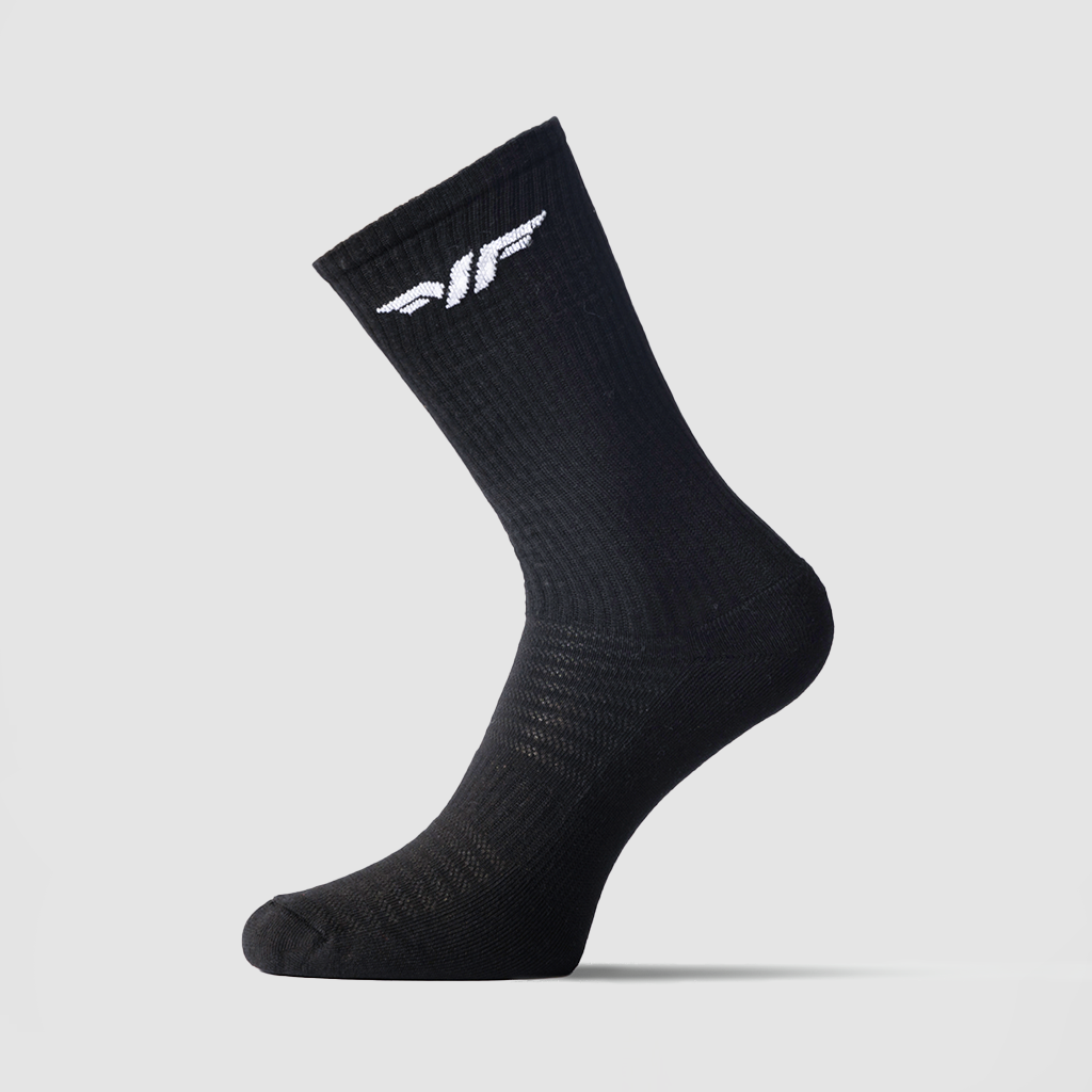 MEN SOCKS ESSENTIAL CREW HALF CUSHIONED (WHITE-BLACK-GREY)