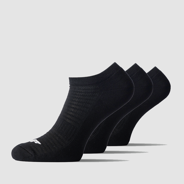 WOMEN SOCKS -ESSENTIAL-HALF CUSHIONED ANKLE  (BLACK)