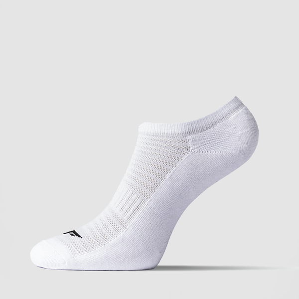 MEN SOCKS ESSENTIAL HALF CUSHIONED ANKLE (WHITE)