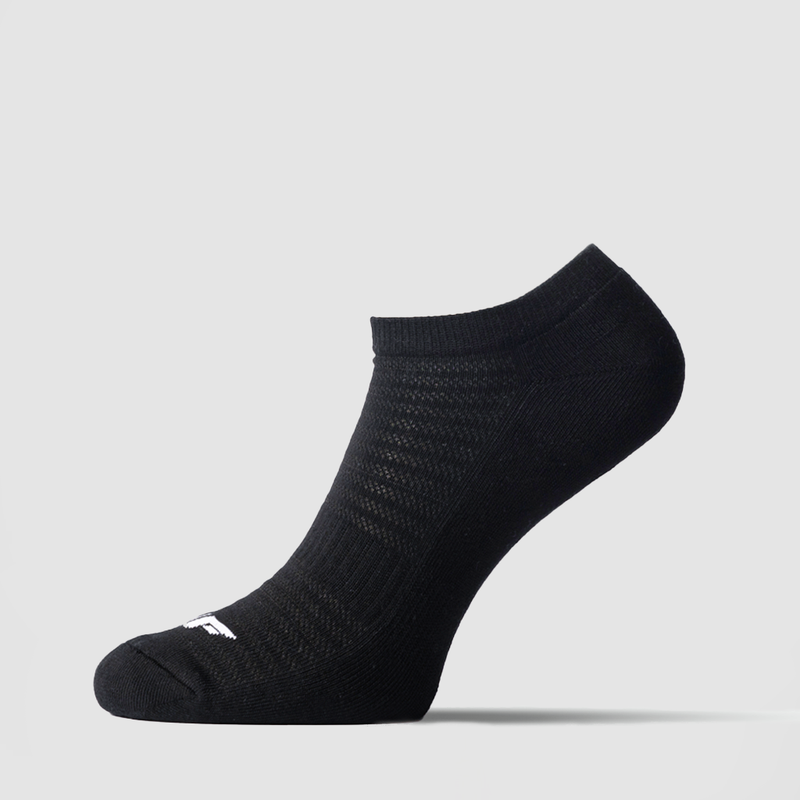 MEN SOCKS ESSENTIAL HALF CUSHIONED ANKLE (BLACK-GREY-WHITE)