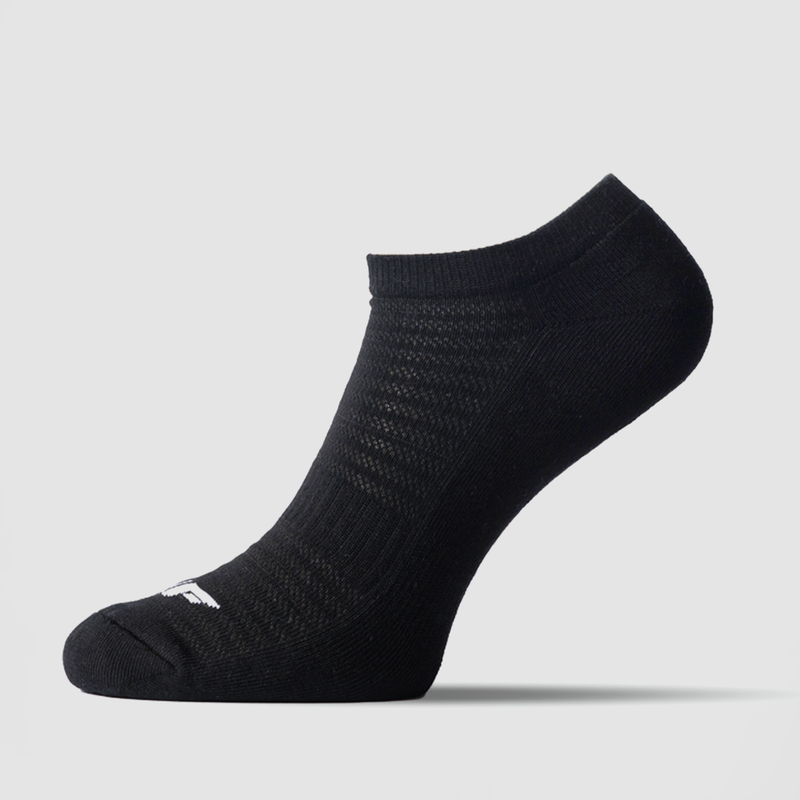 WOMEN SOCKS -ESSENTIAL-HALF CUSHIONED ANKLE  (BLACK)